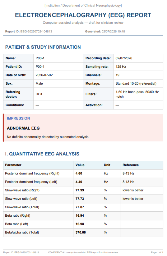 EEG2Text — Clinical EEG Annotation & Auto-Report Platform - Image 6